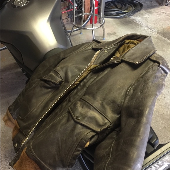 HP🇺🇸 60s Vintage Leathercraft bomber avatar moto - Picture 3 of 8